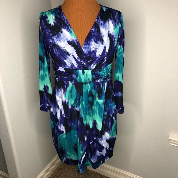 Jones New York Dresses & Skirts - Jones New York Ruched Front Purple Dress Size 4